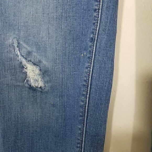 White House Black Market Straight Leg Crop Stretch Jeans Size 0 - Picture 3 of 8